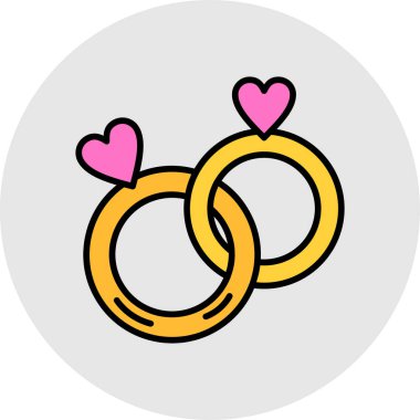 Alyans vektör simgesi