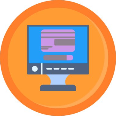 çevrimiçi web simgesi vektör illüstrasyonu