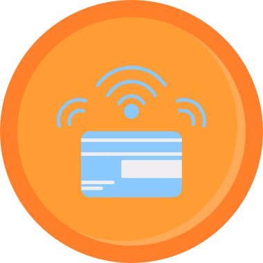 Kredi Kartı. Web simgesi basit illüstrasyon