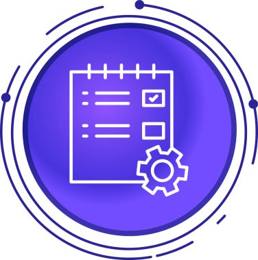 Belge. Web simgesi basit illüstrasyon