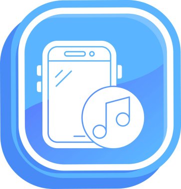 vektör müzik nota simgesi, vektör illüstrasyonu