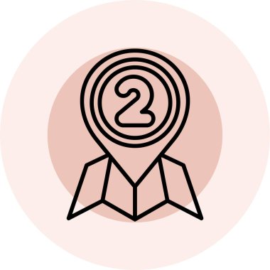 Moda biçimi arka planında rozet simgesi