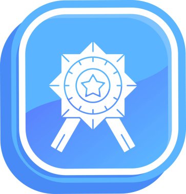 Madalya simgesi, vektör illüstrasyonu basit tasarım