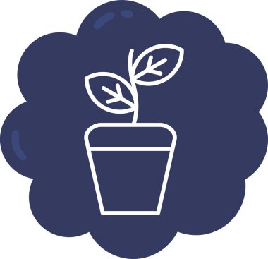 çiçek simgesi, modern illüstrasyon, basit ve vektör tasarımı