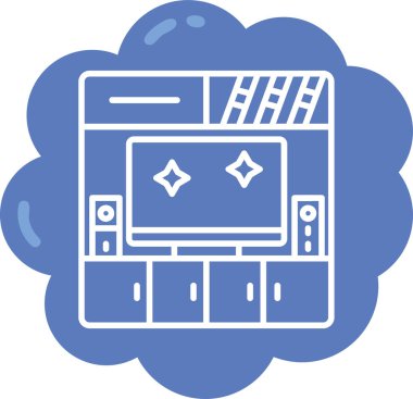 Bulut hesaplama sunucu simgesi - taslak biçimi