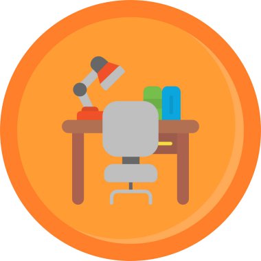 Ofis koltuğu. Web simgesi basit tasarım