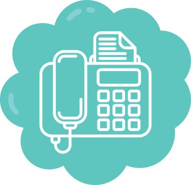 Telefon simgesi vektör illüstrasyonu