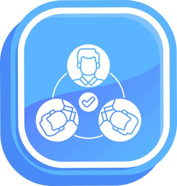 Müşteri memnuniyeti kalite simgesi