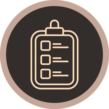 Bir pano simgesinin vektör illüstrasyonu