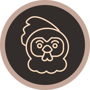 maymun ikon vektör illüstrasyonu