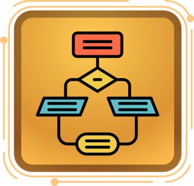 ağ bağlantısı renk vektör illüstrasyonu