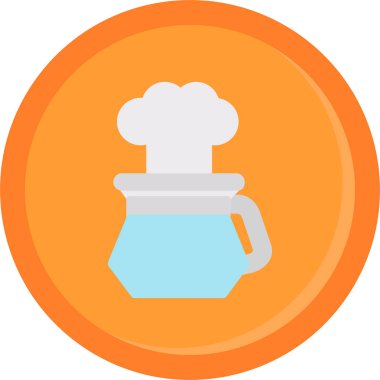 Yemek pişirme şefi simgesi.