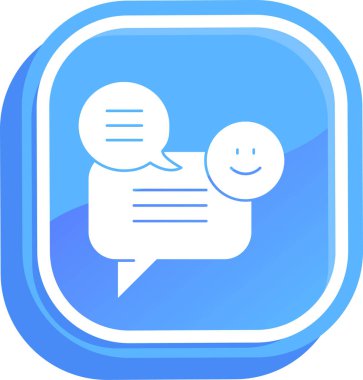 Sohbet simgesi vektör illüstrasyonu