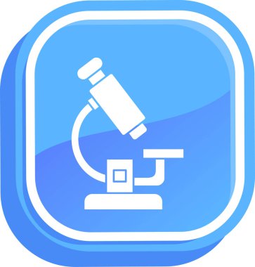 Mikroskop simgesi vektör çizimi