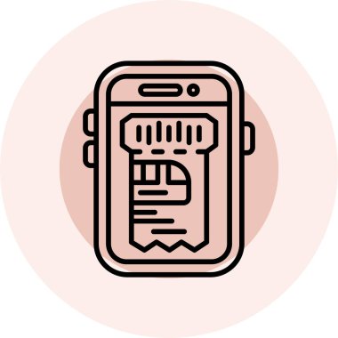 cep telefonu simgesi. vektör illüstrasyonu