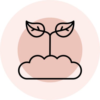 Modern simgenin vektör illüstrasyonu