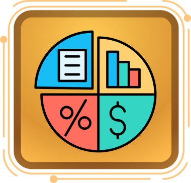 iş grafiği vektör simgesi