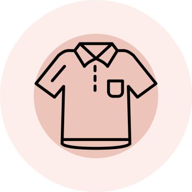 Gömlek. Web simgesi basit tasarım