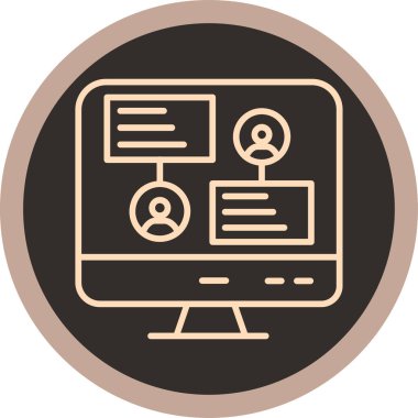 seo modern simgesinin vektör illüstrasyonu