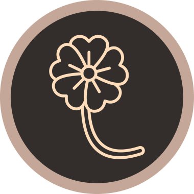 çiçek simgesi vektör illüstrasyonu