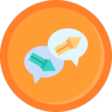 Konuş. Web simgesi basit illüstrasyon