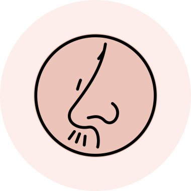 Bir yüzün vektör illüstrasyonu