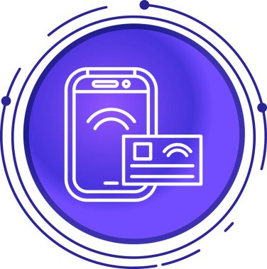 Siyah ve yeşil hat akıllı telefon simgesi beyaz arkaplanda izole edildi. Mobil kontrol şeyleri. Kablosuz bağlantı. Renkli taslak konsepti. vektör illüstrasyonu