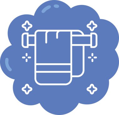 Bulut suyu. Web simgesi basit illüstrasyon