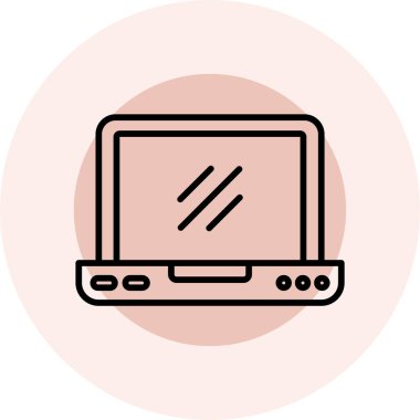 Bilgisayar. Web simgesi basit illüstrasyon