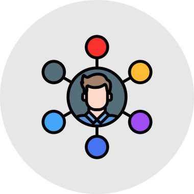 Vektör çizimi. İş adamı ikonu. insanlar simgesi