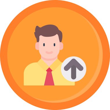 İş adamı ikonu. düz dizayn