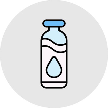 su şişesi simge vektör çizim