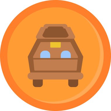 araba simgesi vektör illüstrasyonu