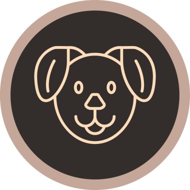 köpek simgesi vektör illüstrasyonu