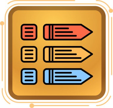 Kalem simgesi, basit vektör çizim