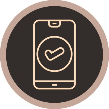 akıllı telefon simgesi vektör illüstrasyonu