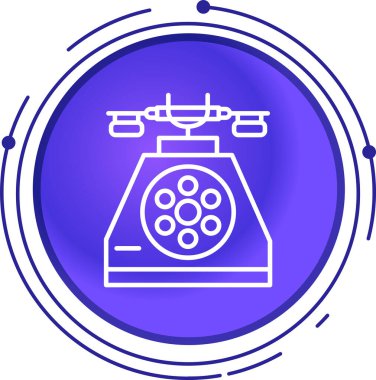 telefon alıcısı simgesi vektör illüstrasyonu