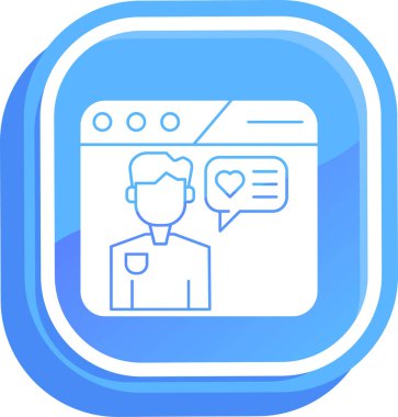 Sohbet simgesi vektör illüstrasyonu