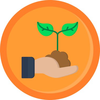 bitki simgesi vektör illüstrasyonu