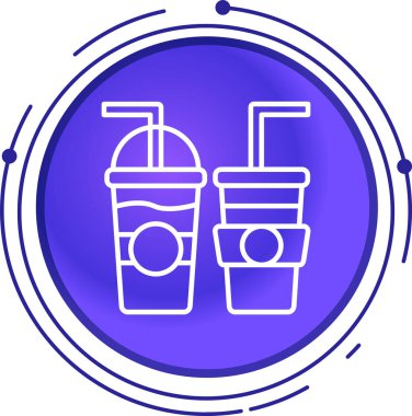 İç bakalım. Web simgesi basit illüstrasyon