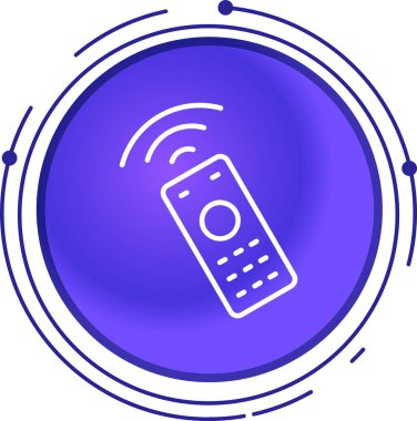 Kablosuz. Web simgesi basit illüstrasyon