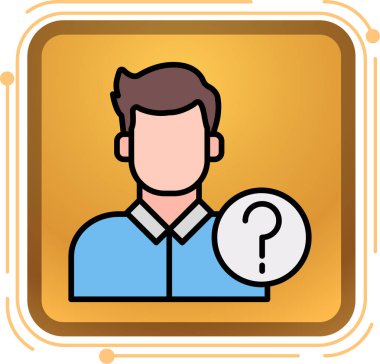 Soru işareti vektör illüstrasyonu