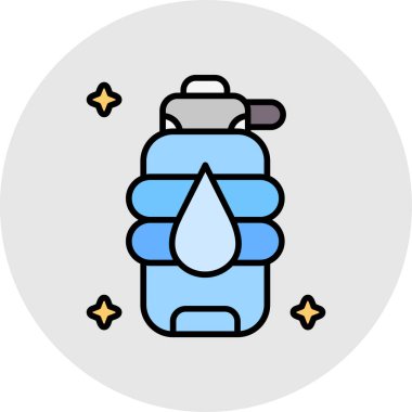 Su damlası ikonu. Web için su bırakma vektör simgelerinin özet çizimi