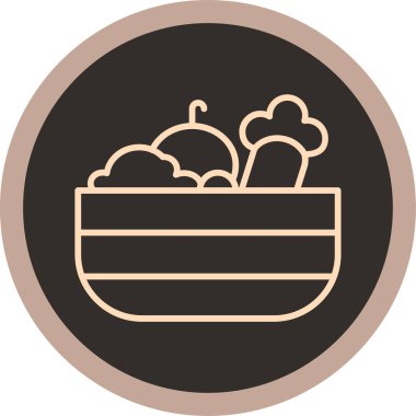 Gıda simgesinin vektör illüstrasyonu