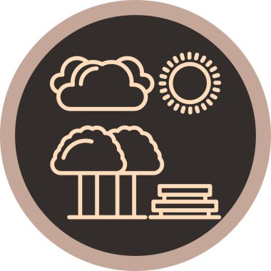 Bulut. Web simgesi basit tasarım