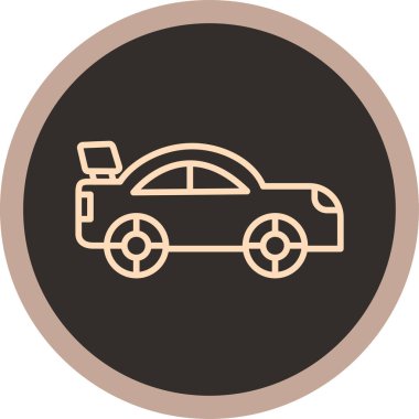 - Araba. Web simgesi basit illüstrasyon