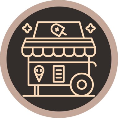 Bir depolama simgesinin vektör çizimi