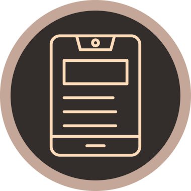 Akıllı telefon simgesinin vektör illüstrasyonu