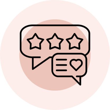 Geri besleme simgesi, vektör illüstrasyonu