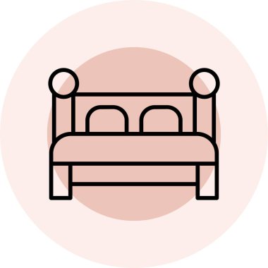 kanepe ikonu vektör illüstrasyonu